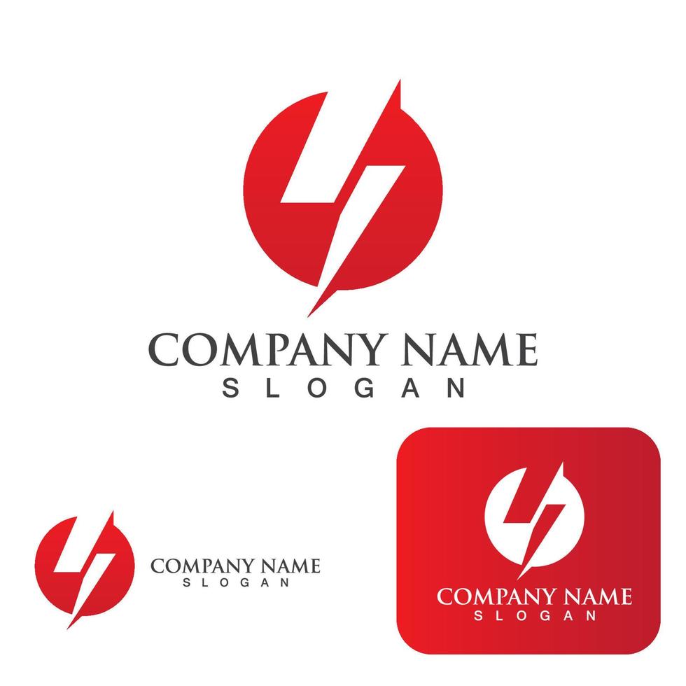 Thunderbolt logo and symbol vector