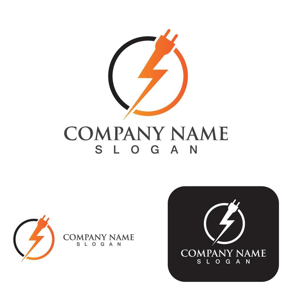 Thunderbolt logo and symbol vector