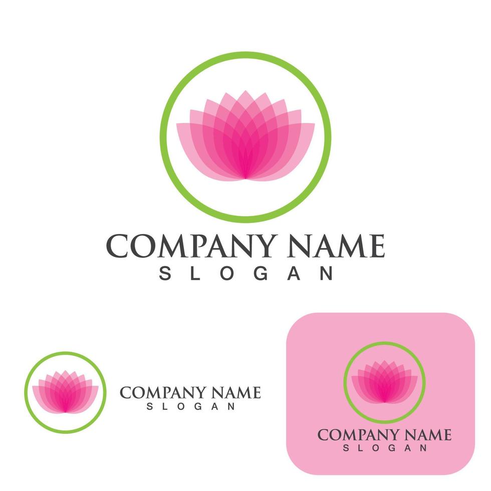 Lotus Flower Logo And Symbol Vector