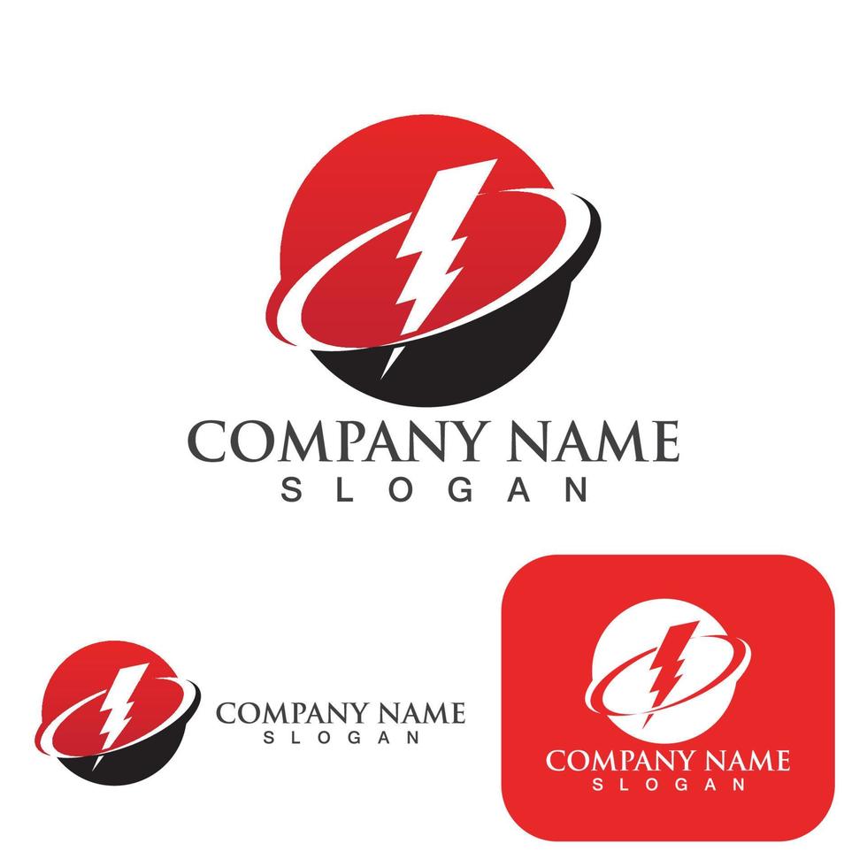 Thunderbolt logo and symbol vector