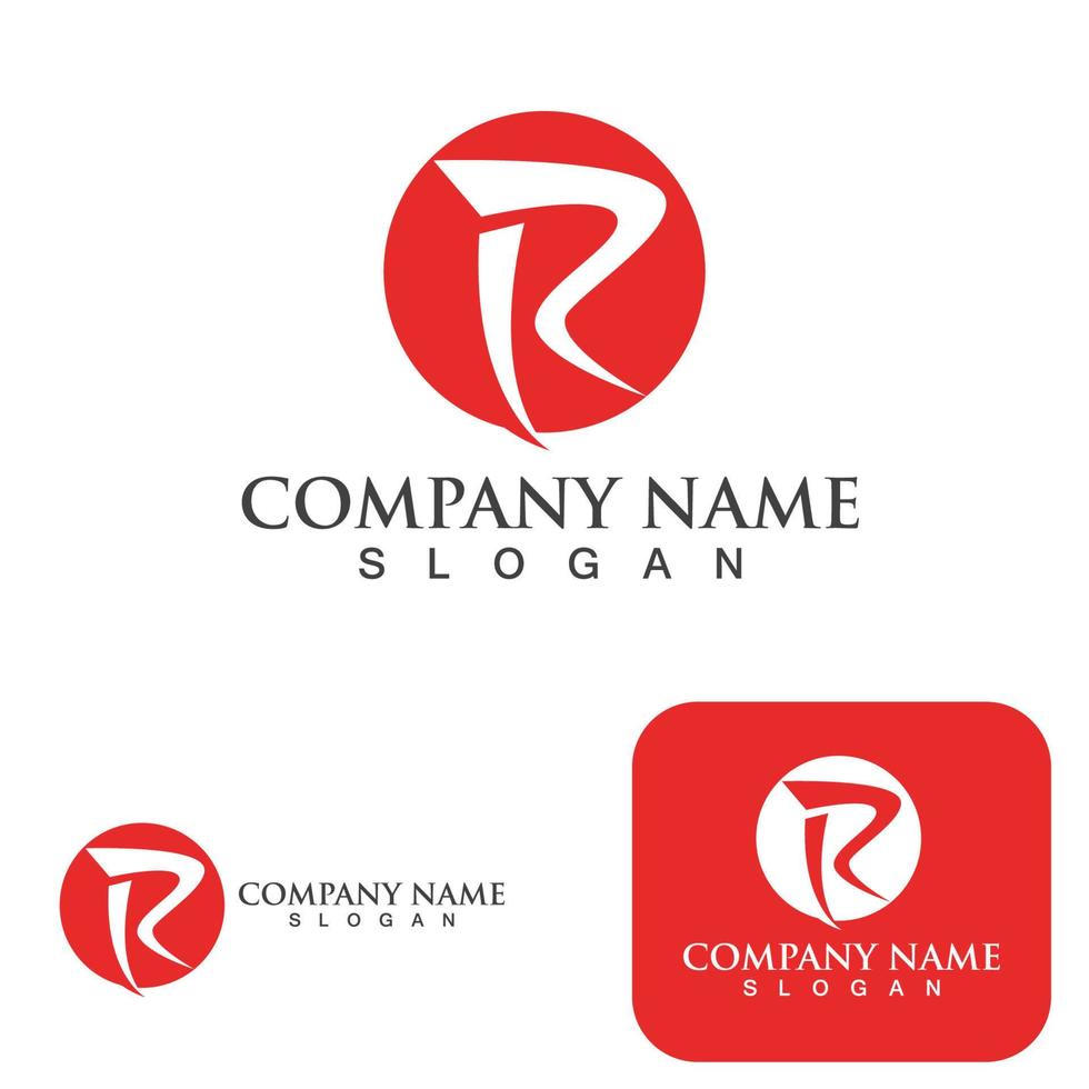 R Letter vector illustration icon