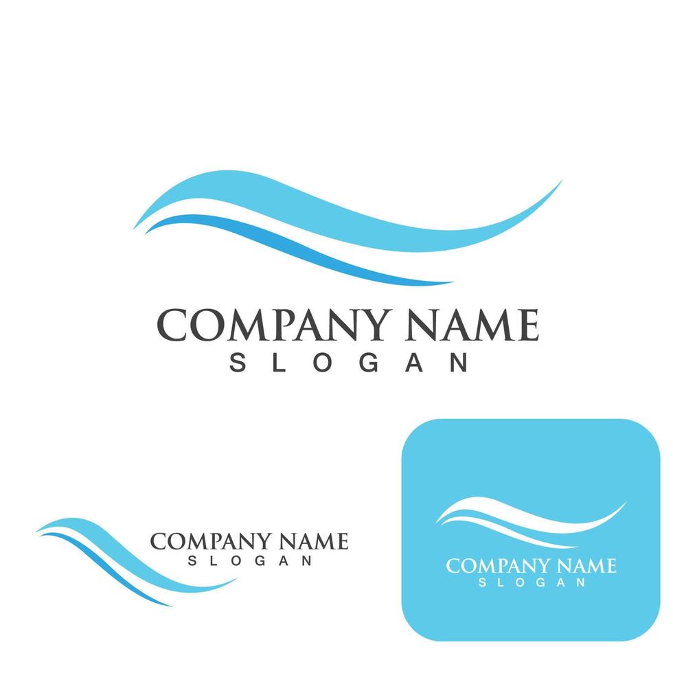 Wave Logo vector illustration design