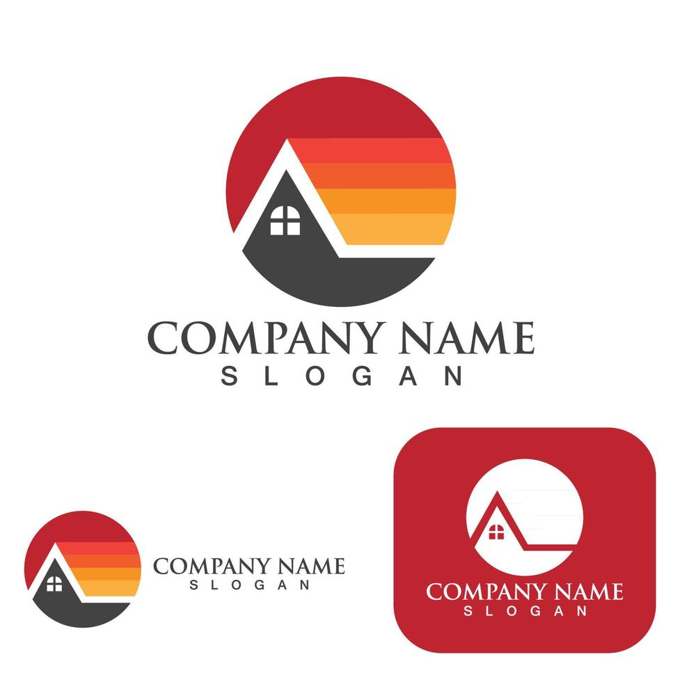 Home and building logo and symbol vector