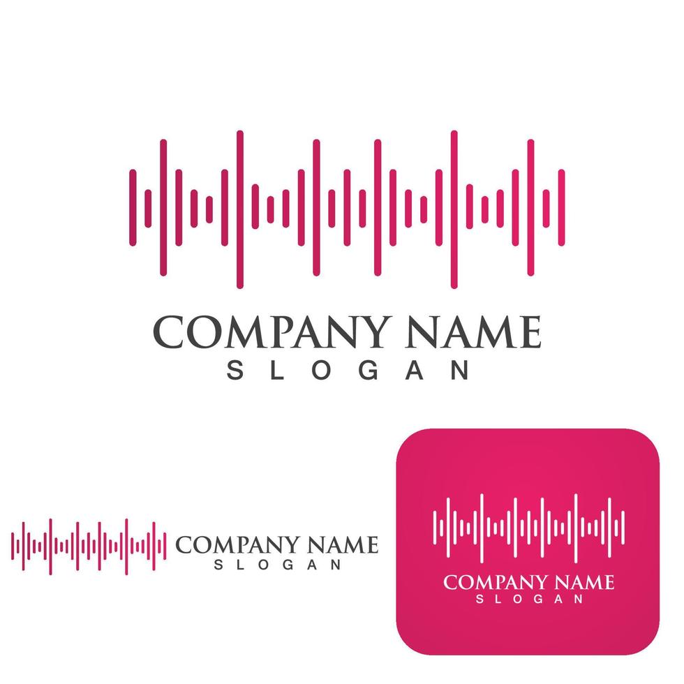Sound waves vector illustration