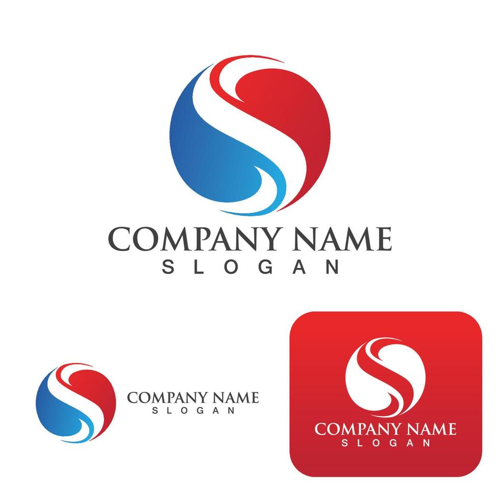 S logo letter  Business corporate vector