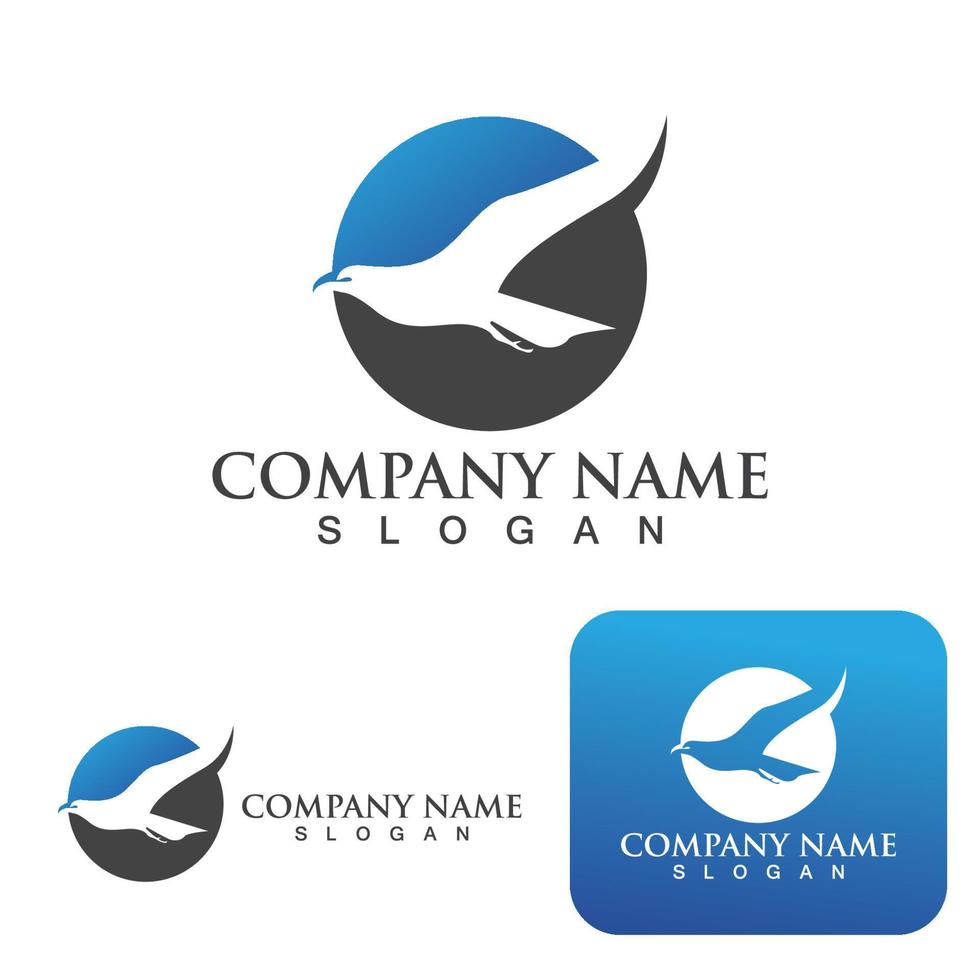 Wing bird  Logo Template vector