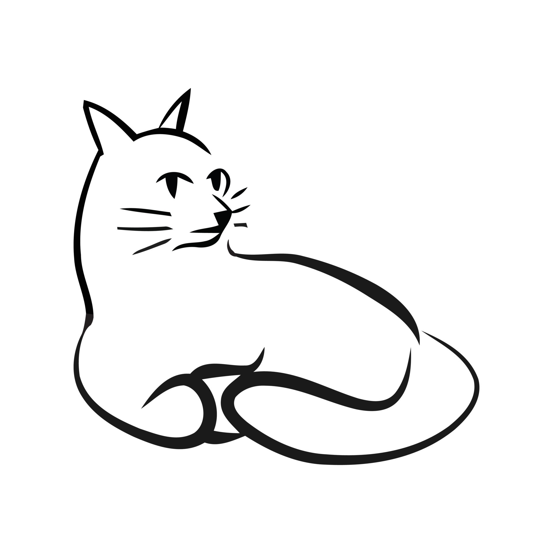 93 Simple Cat Coloring Pages  Latest Free