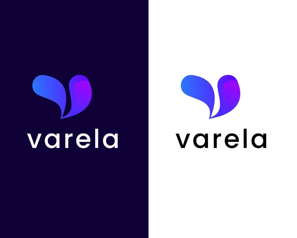 letter v logo design template vector