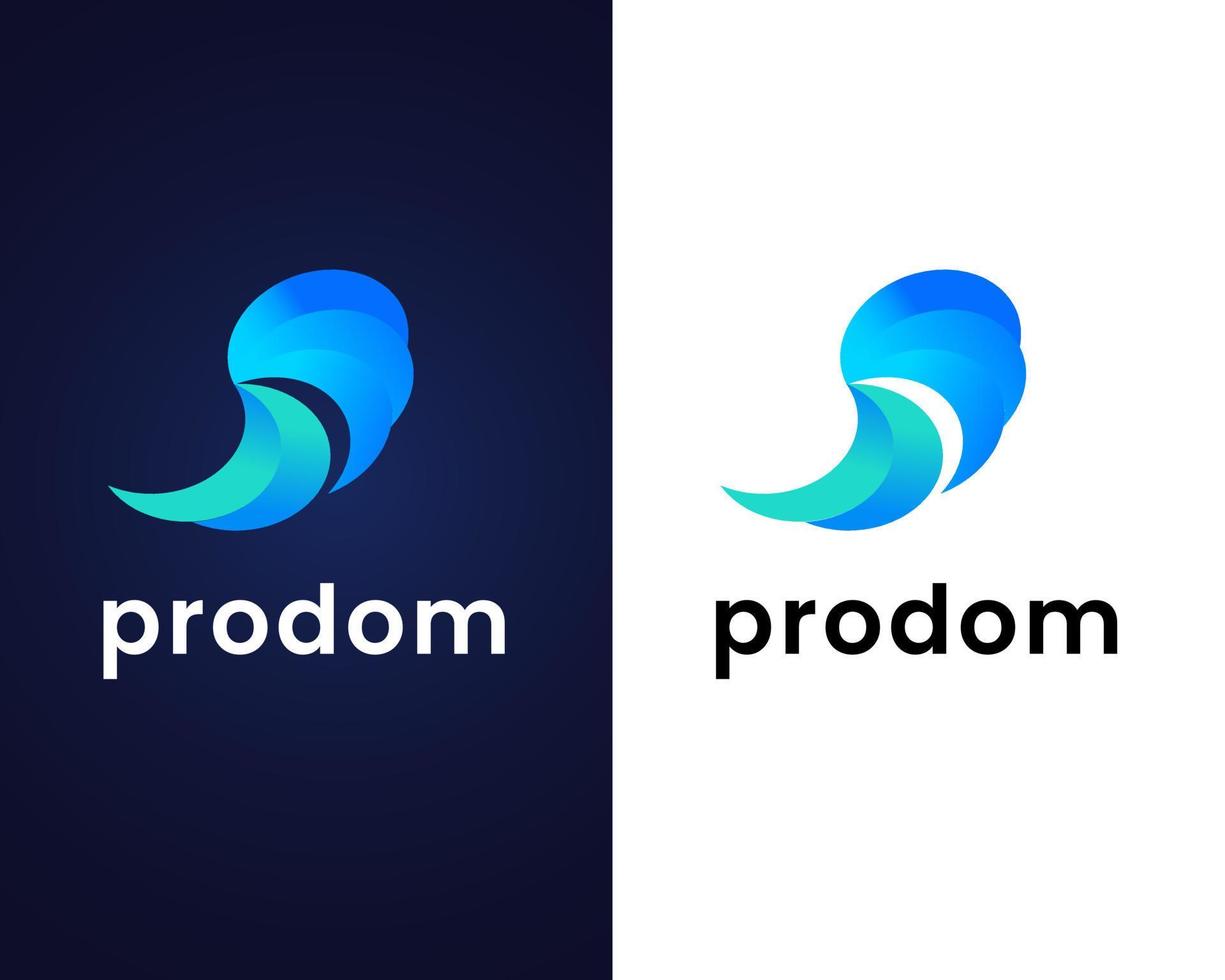 plantilla de diseño de logotipo de letra r y d vector