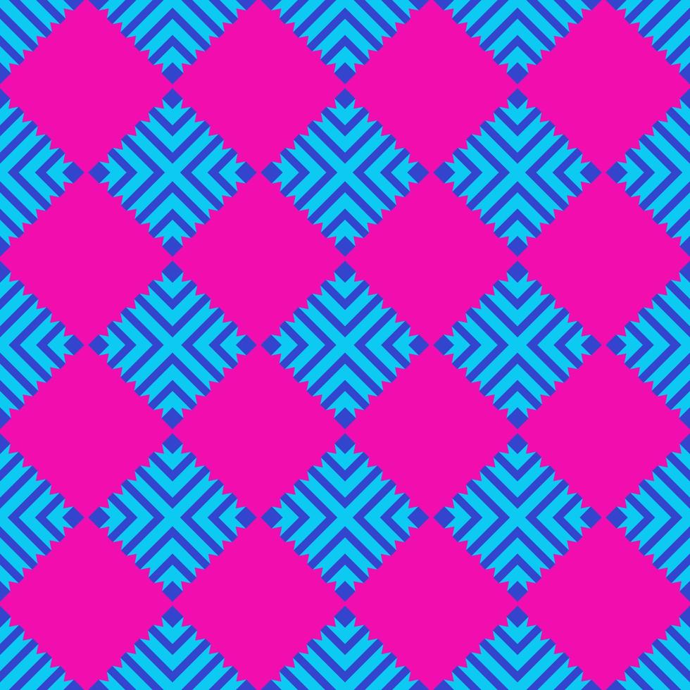 asian ethnic geometric fabric pattern vector