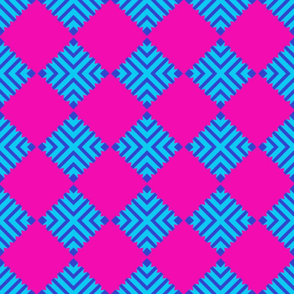 asian ethnic geometric fabric pattern vector