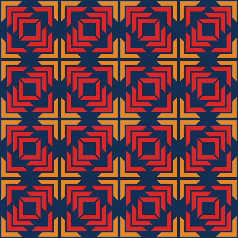 asian ethnic geometric fabric pattern vector