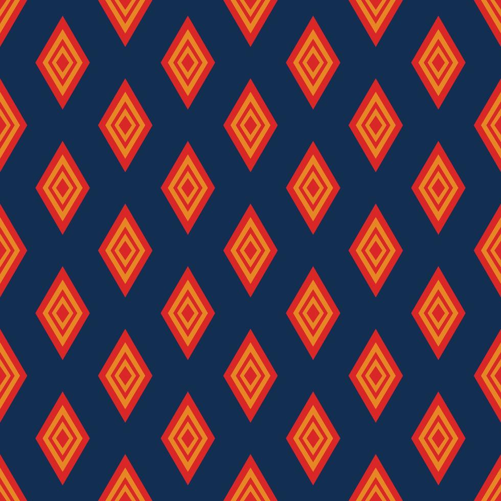 asian ethnic geometric fabric pattern vector