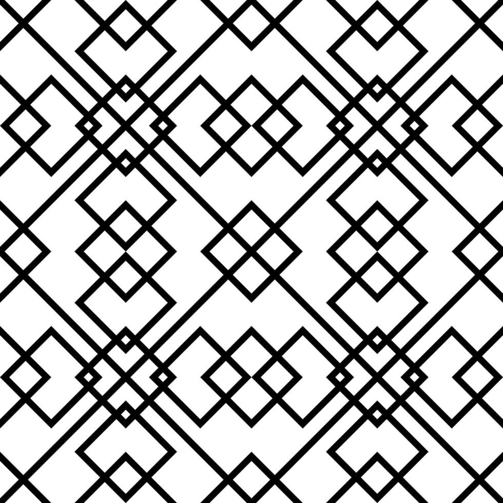 black white ethnic geometric pattern vector