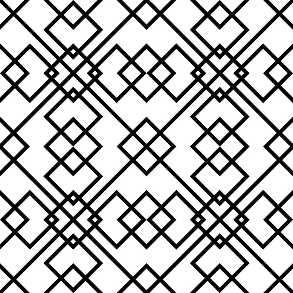 black white ethnic geometric pattern vector