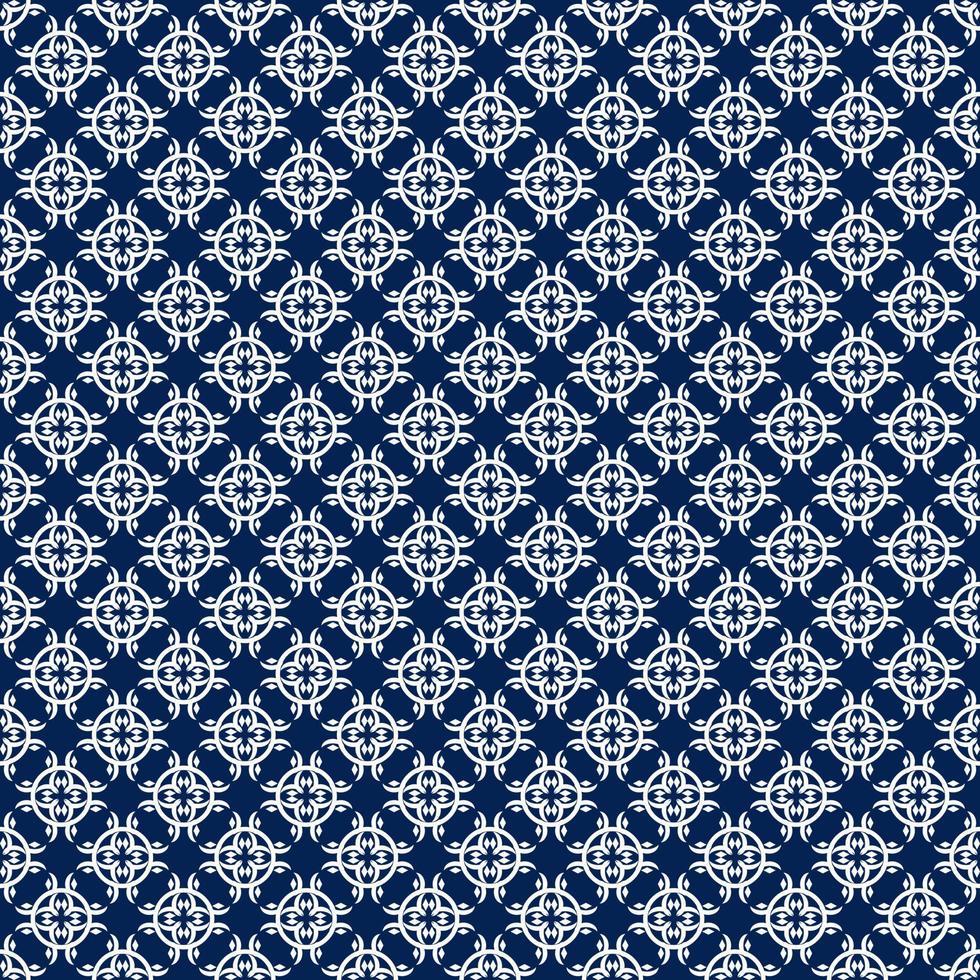asian ethnic geometric fabric pattern vector