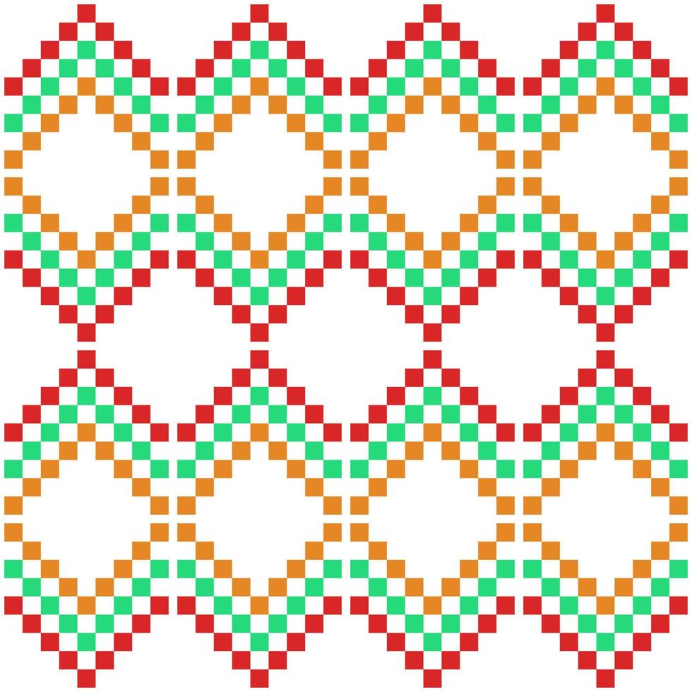 vintage square textile fabric pattern vector
