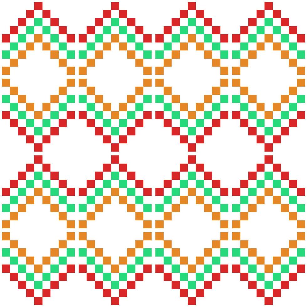 vintage square textile fabric pattern vector