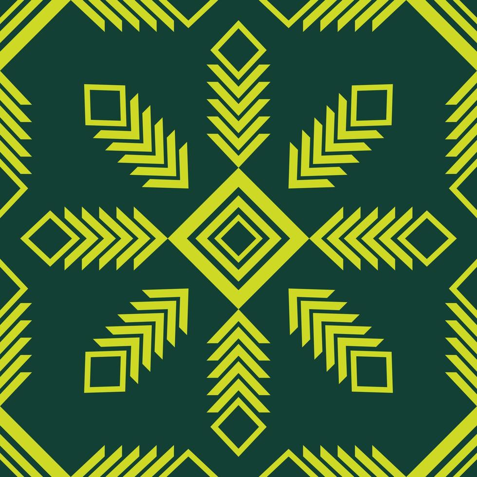 asian ethnic geometric fabric pattern vector