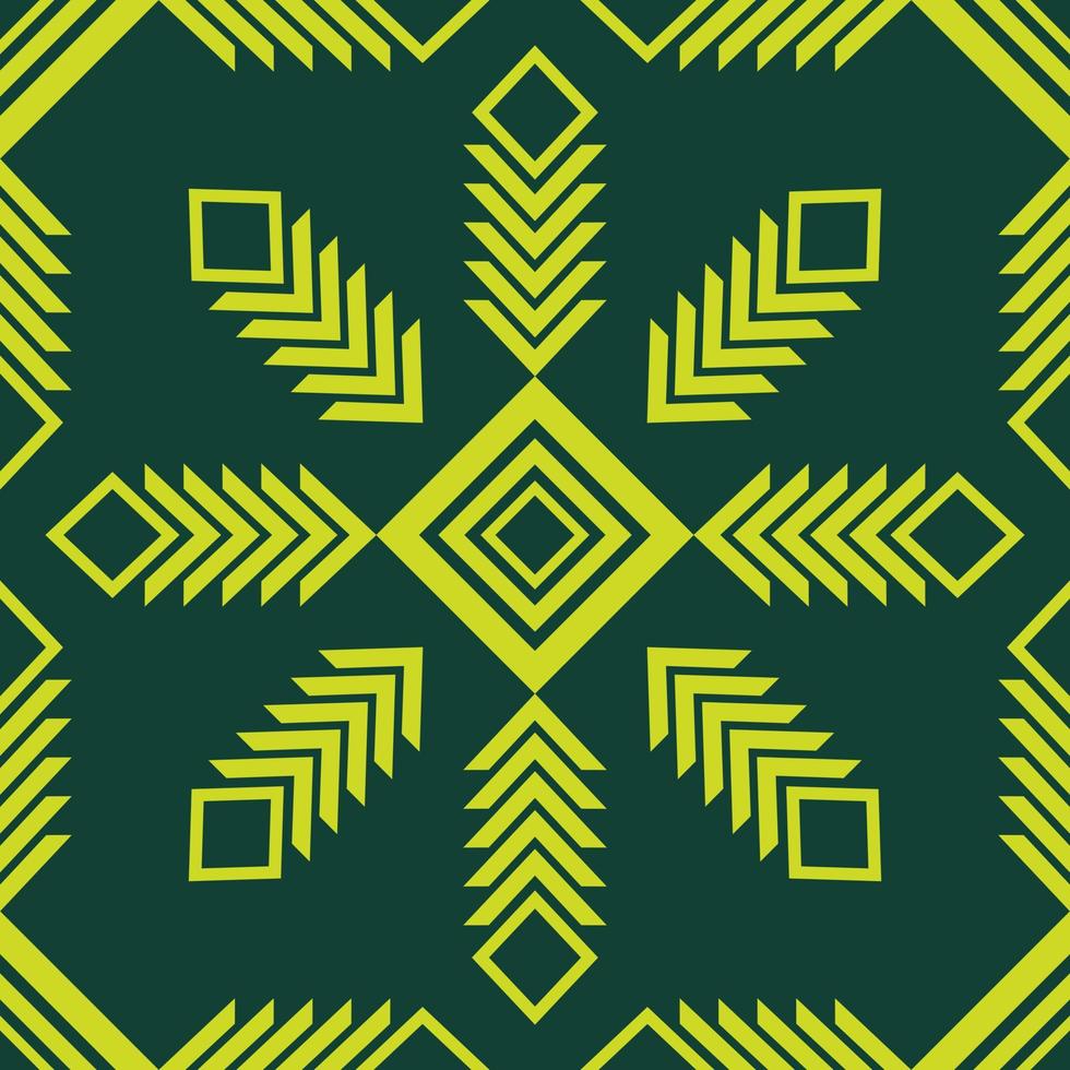 asian ethnic geometric fabric pattern vector