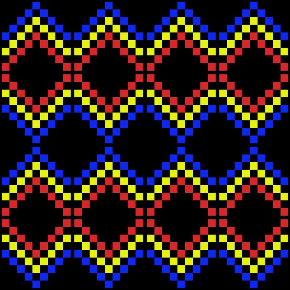 vintage square textile fabric pattern vector