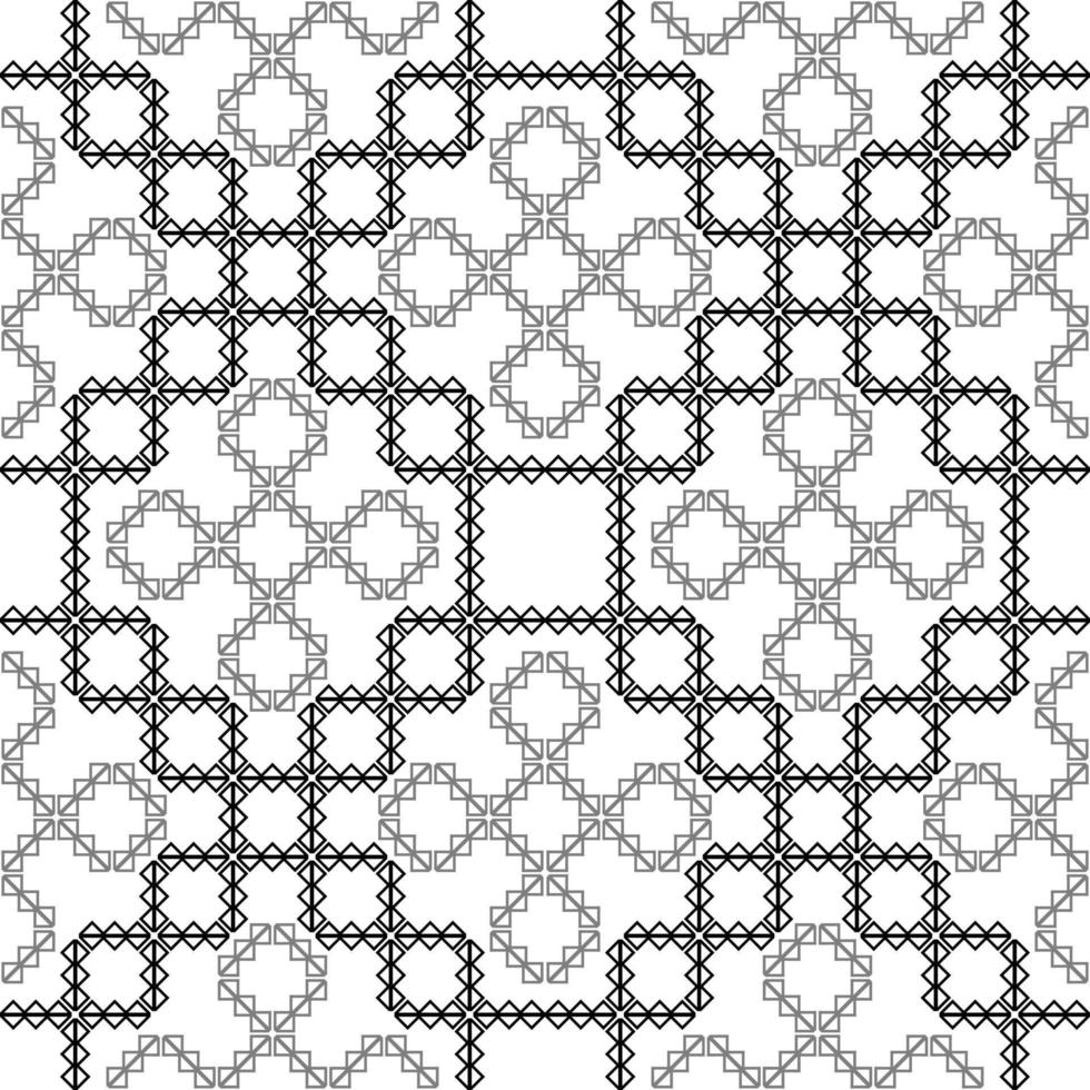 black white ethnic geometric pattern vector