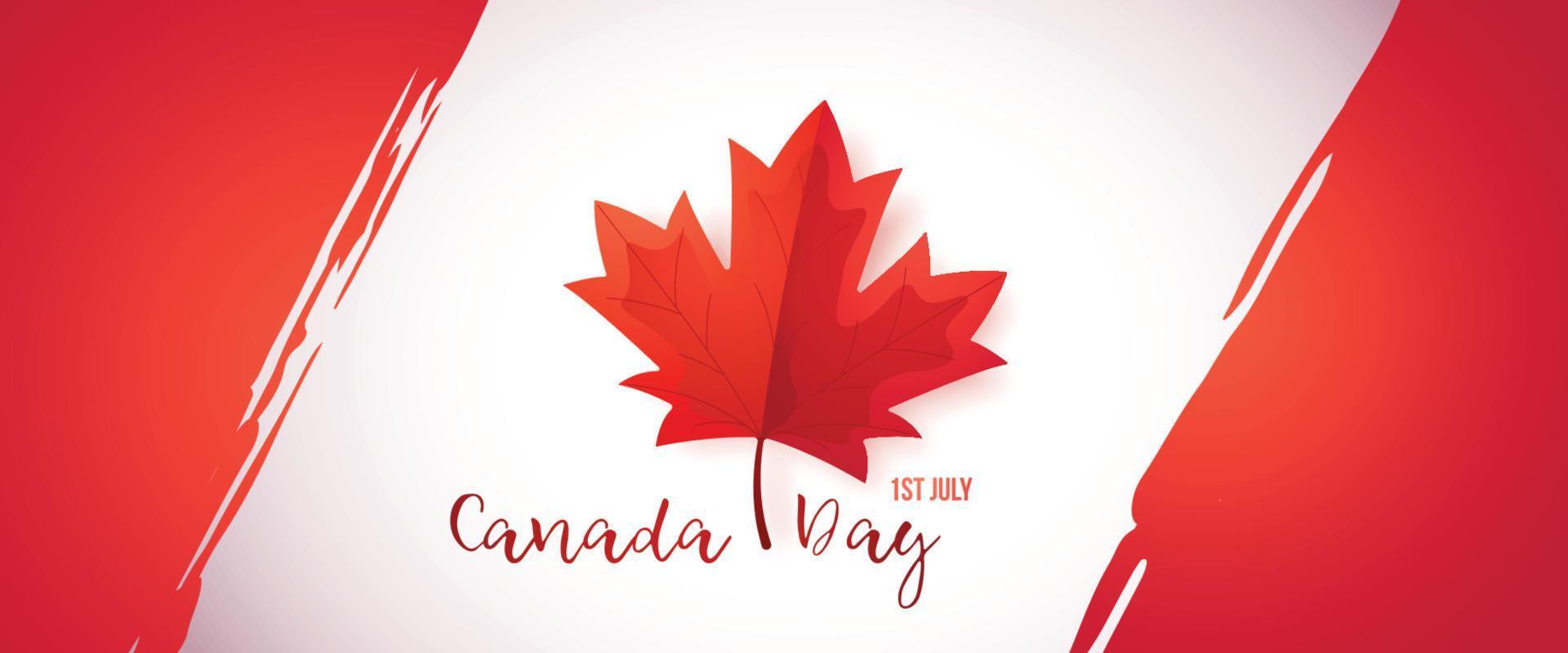 primero de julio, día de canadá. vector