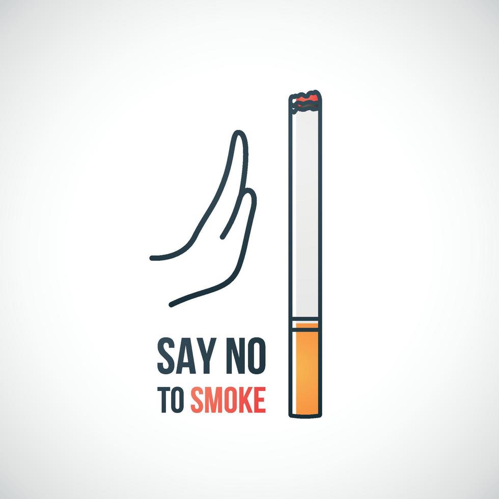 Stop smoking banner. vector