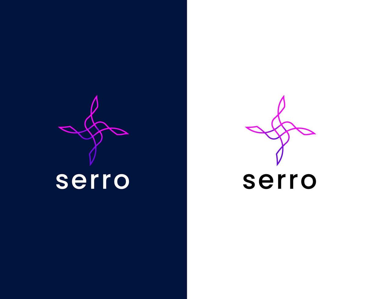 plantilla de diseño de logotipo de letra s vector