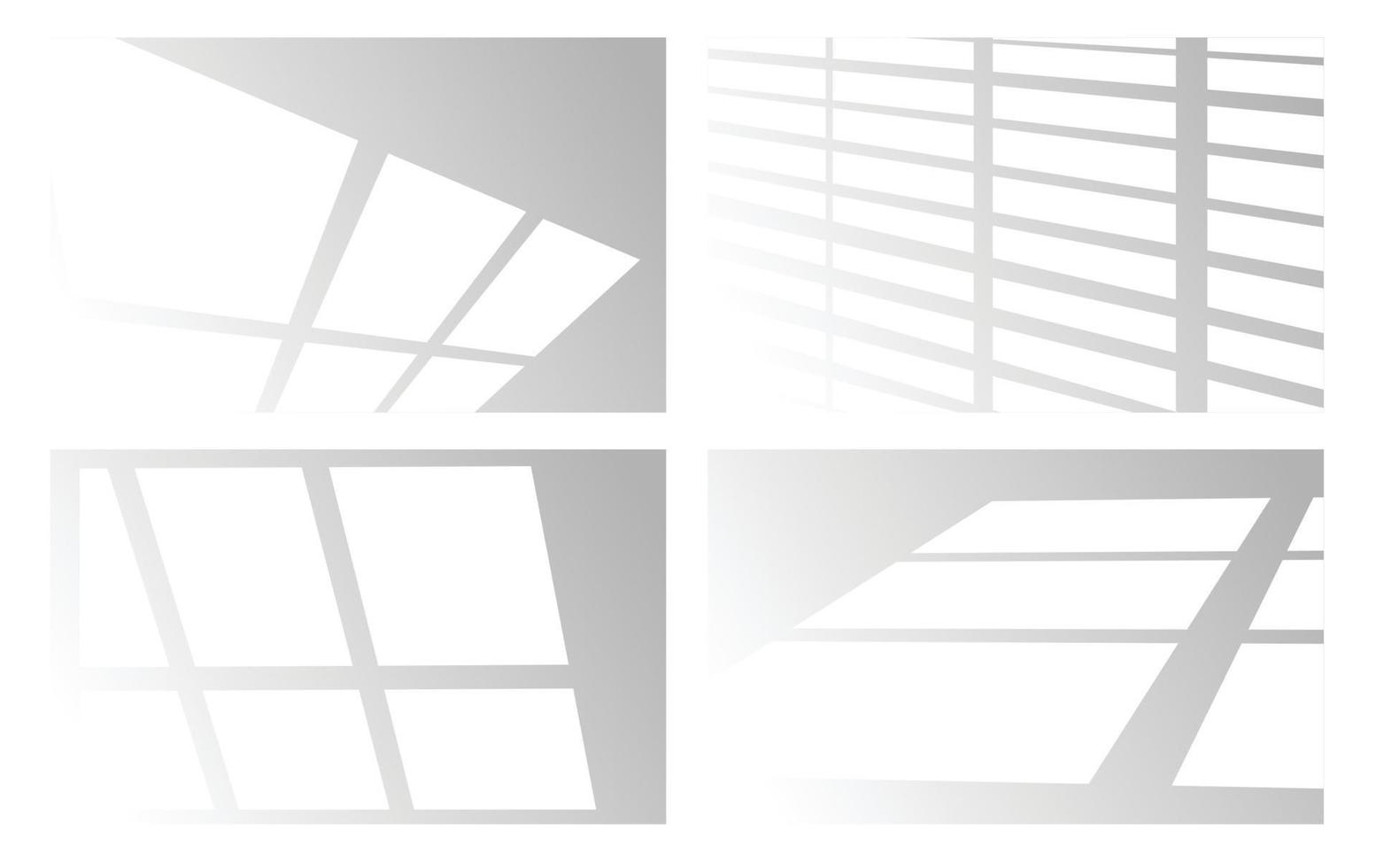 Shadow overlays for layout presentations. Organic Shades and Louvre Shades for Natural Lighting vector