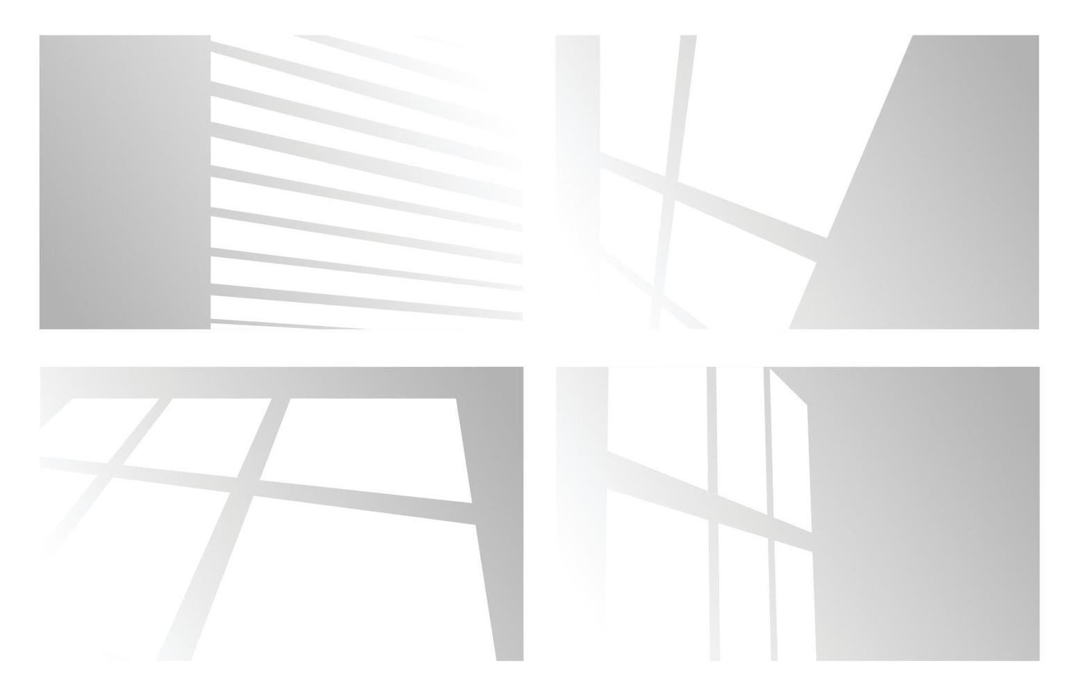 Shadow overlays for layout presentations. Organic Shades and Louvre Shades for Natural Lighting vector