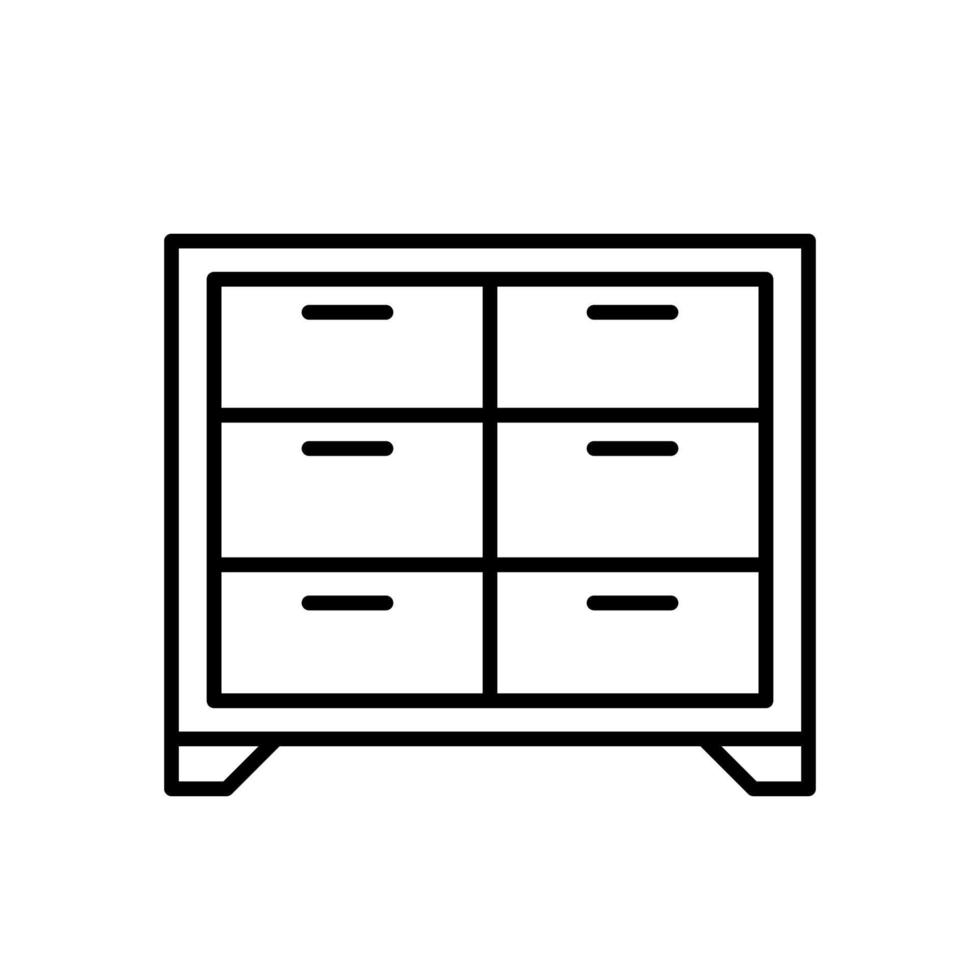 Cabinet isolated icon design template vector