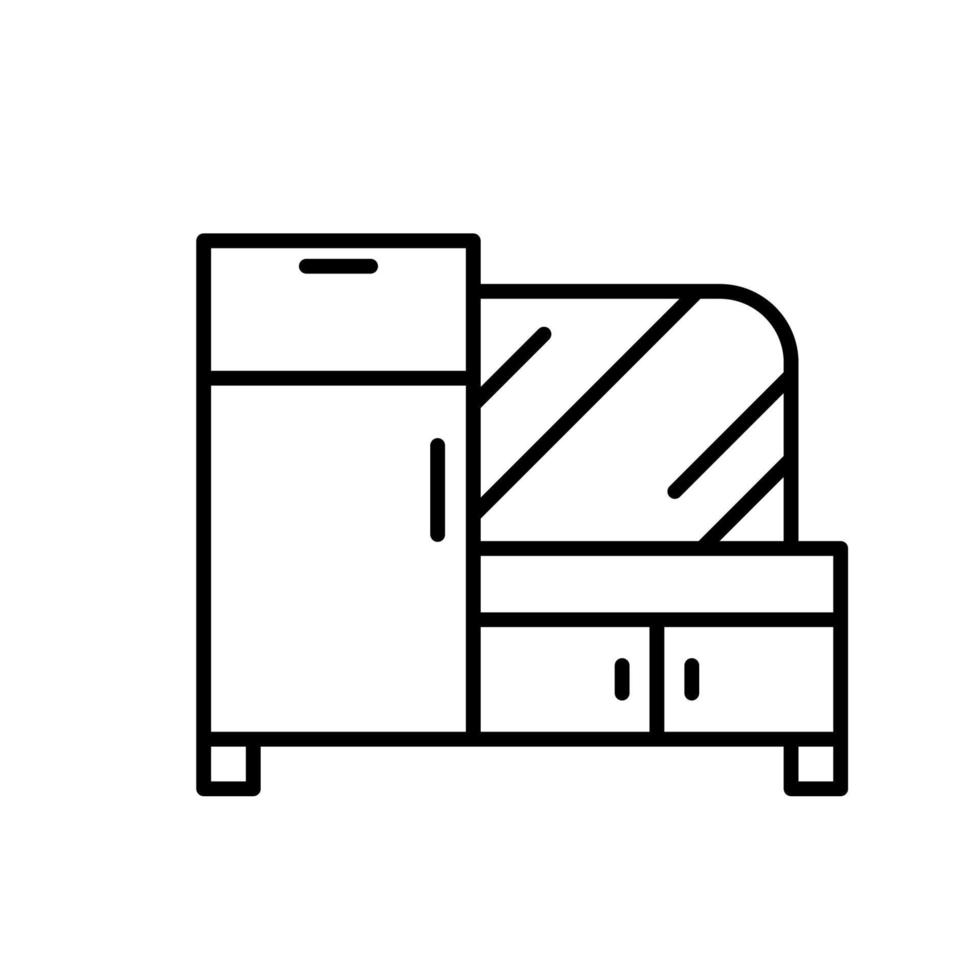 Cupboard isolated icon design template vector