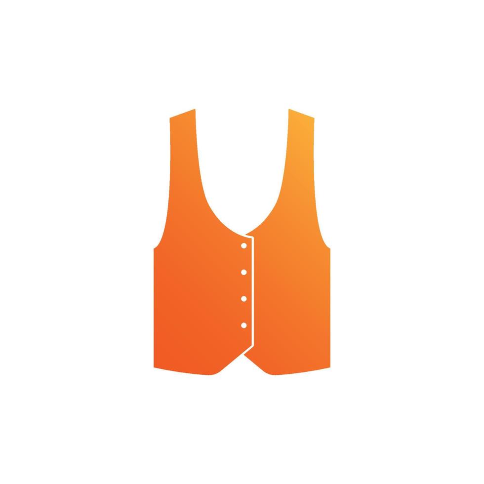 Waistcoat isolated icon design template vector