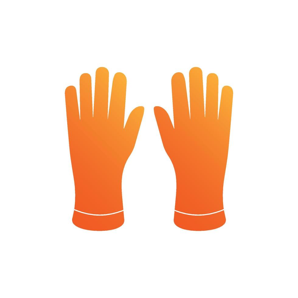 Gloves isolated icon design template vector