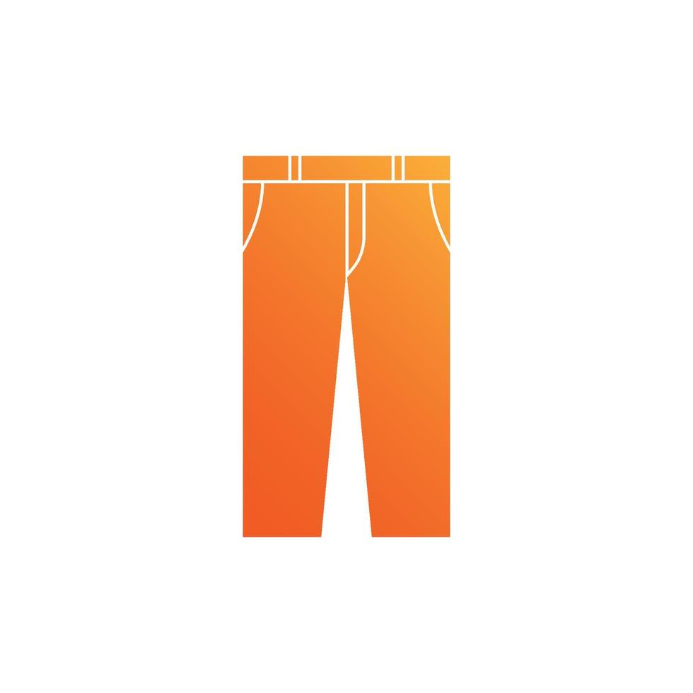 plantilla de diseño de icono aislado de pantalones vector