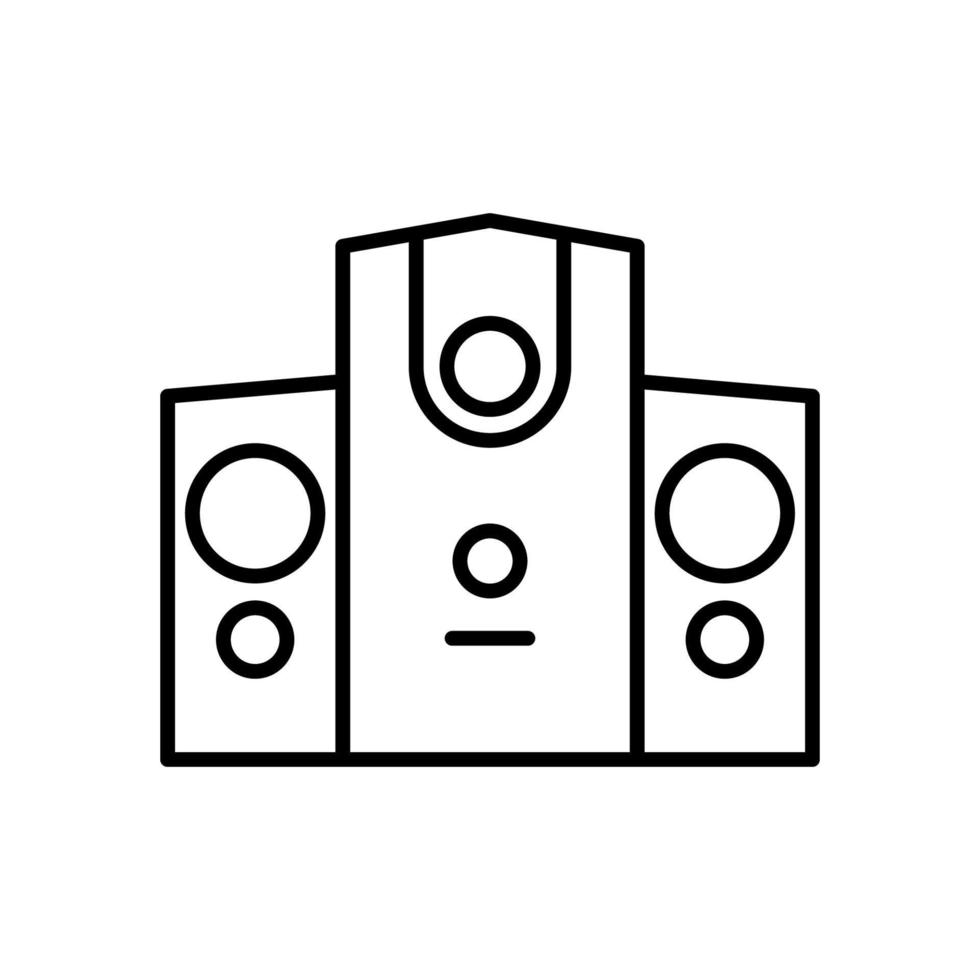 plantilla de diseño de icono aislado de altavoz vector