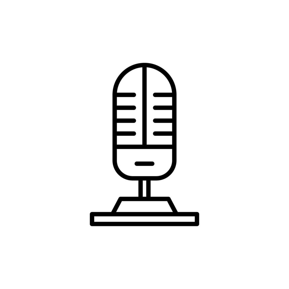 Microphone isolated icon design template vector