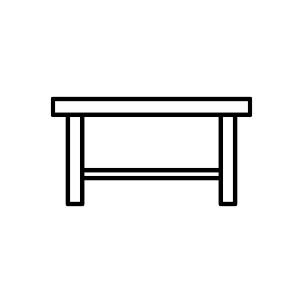 plantilla de diseño de icono aislado de mesa vector