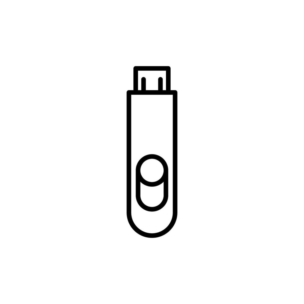 Flash disk isolated icon design template vector