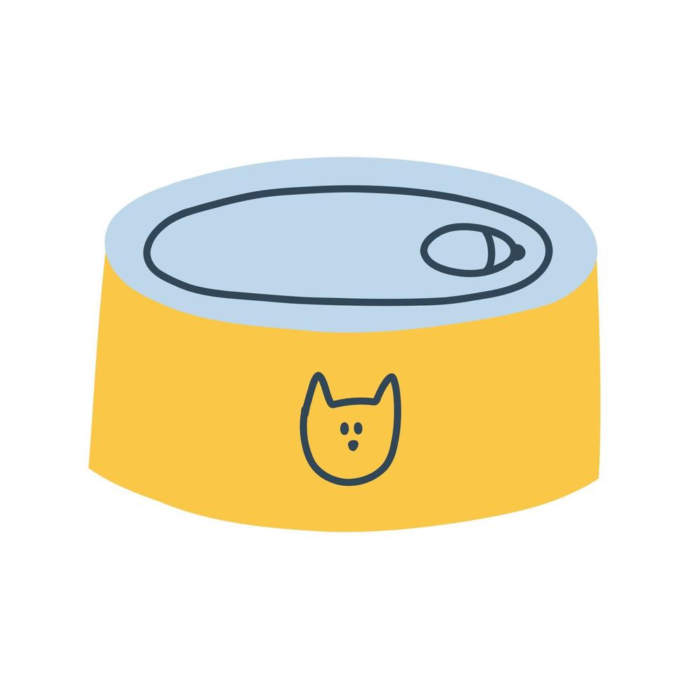 Cat canned food in cartoon flat style. Pet care. Vector illustration of animal feed isolated on white background. 7534155 Vector Art at Vecteezy Cat canned food in cartoon flat style. Pet care. Vector illustration of animal feed isolated on white background. 7534155 Vector Art at Vecteezy