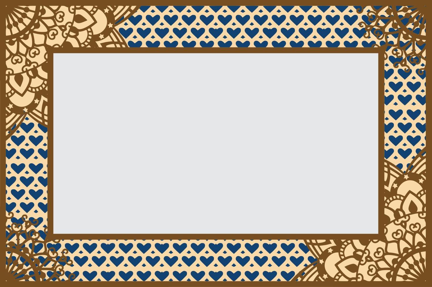 Frame , 4 layers , for photo , text. vector