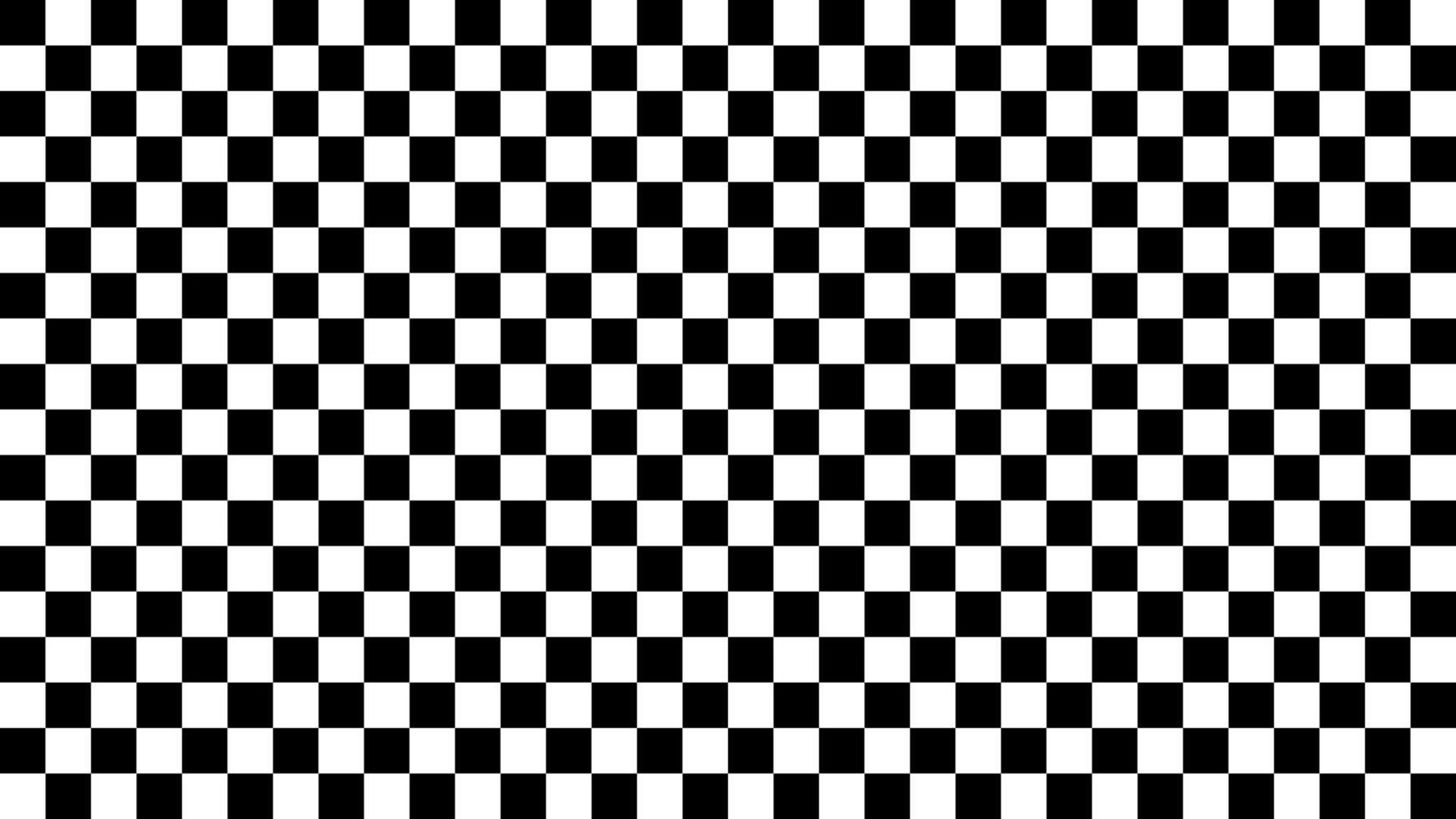 Black and white Checkered background seamless pattern. Vector illustration
