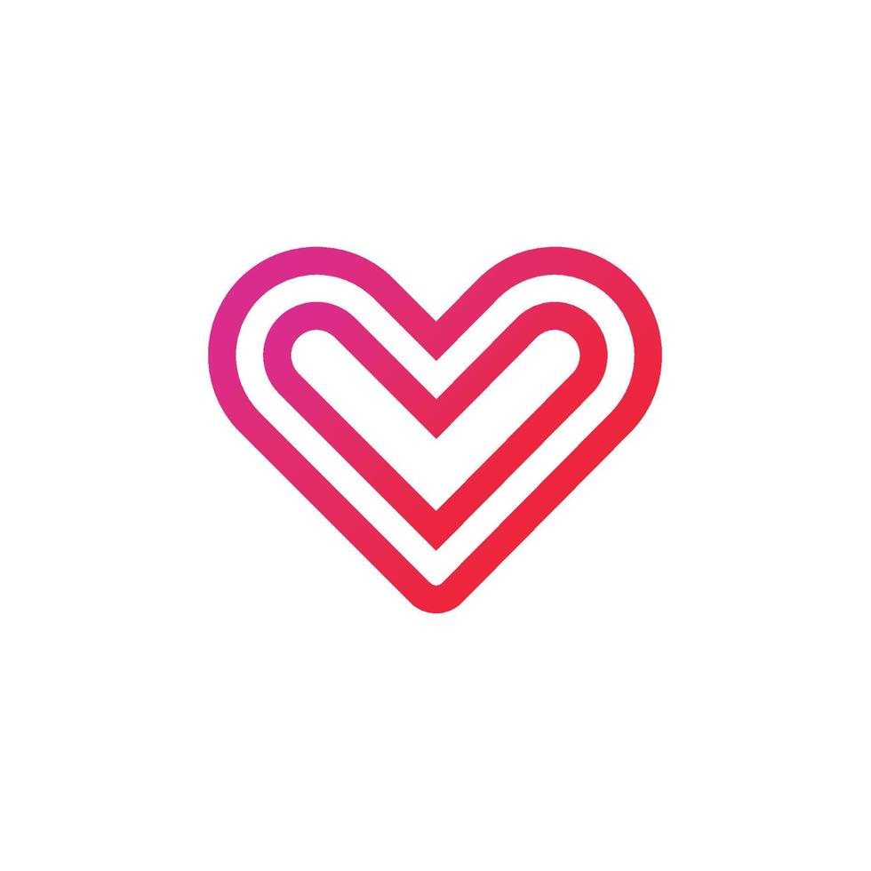 Heart Logo Design Template vector