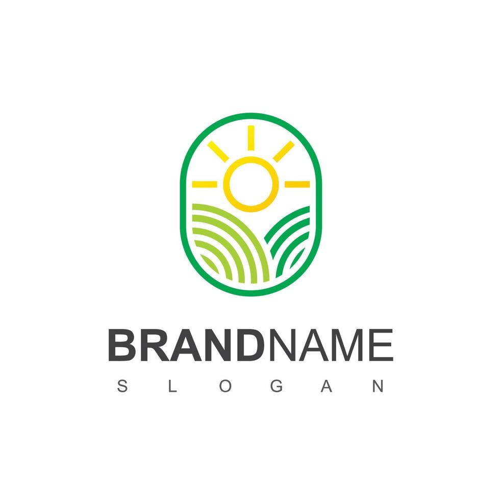Farm Logo Design Template vector