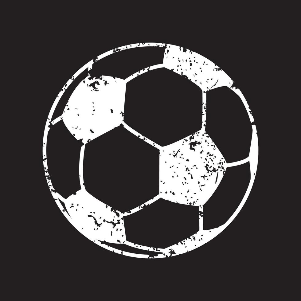 balón de fútbol grunge ilustración vectorial aislado vector