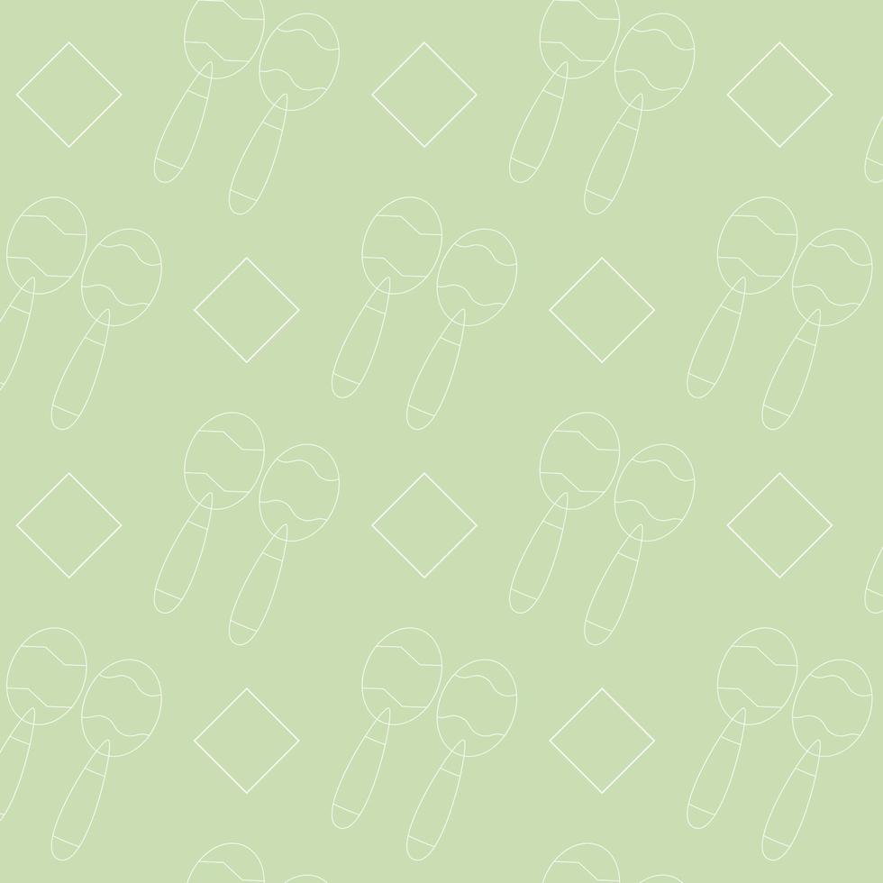 Seamless pattern Maracas and Cinco De Mayo Square vector