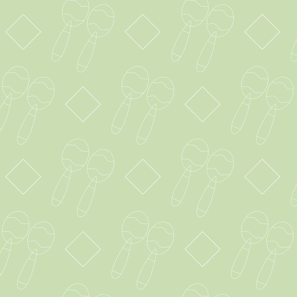 Seamless pattern Maracas and Cinco De Mayo Square vector