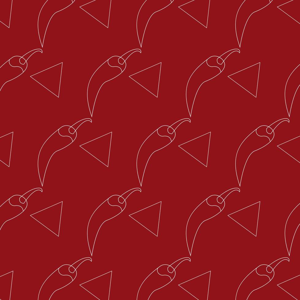 Seamless pattern Chilli Cinco De Mayo vector