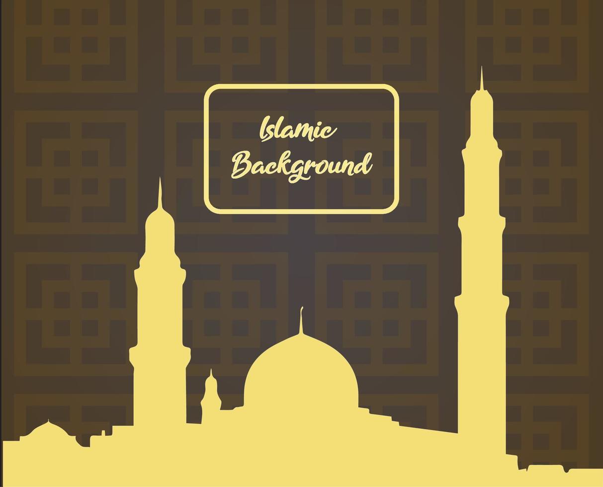 islamic template background vector